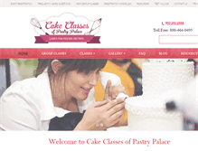 Tablet Screenshot of classes.pastrypalacelv.com